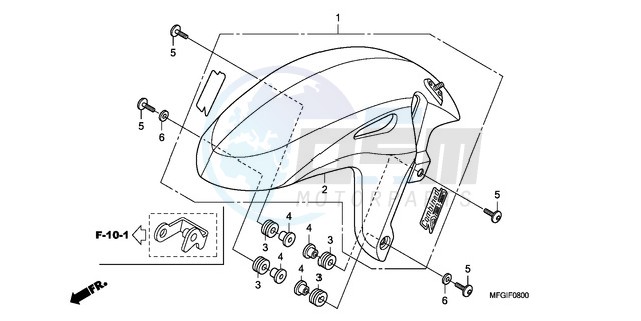 FRONT FENDER blueprint