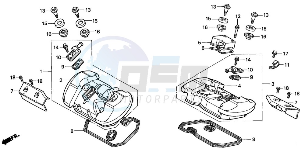 CYLINDER HEAD COVER blueprint