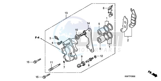 FRONT BRAKE CALIPER image