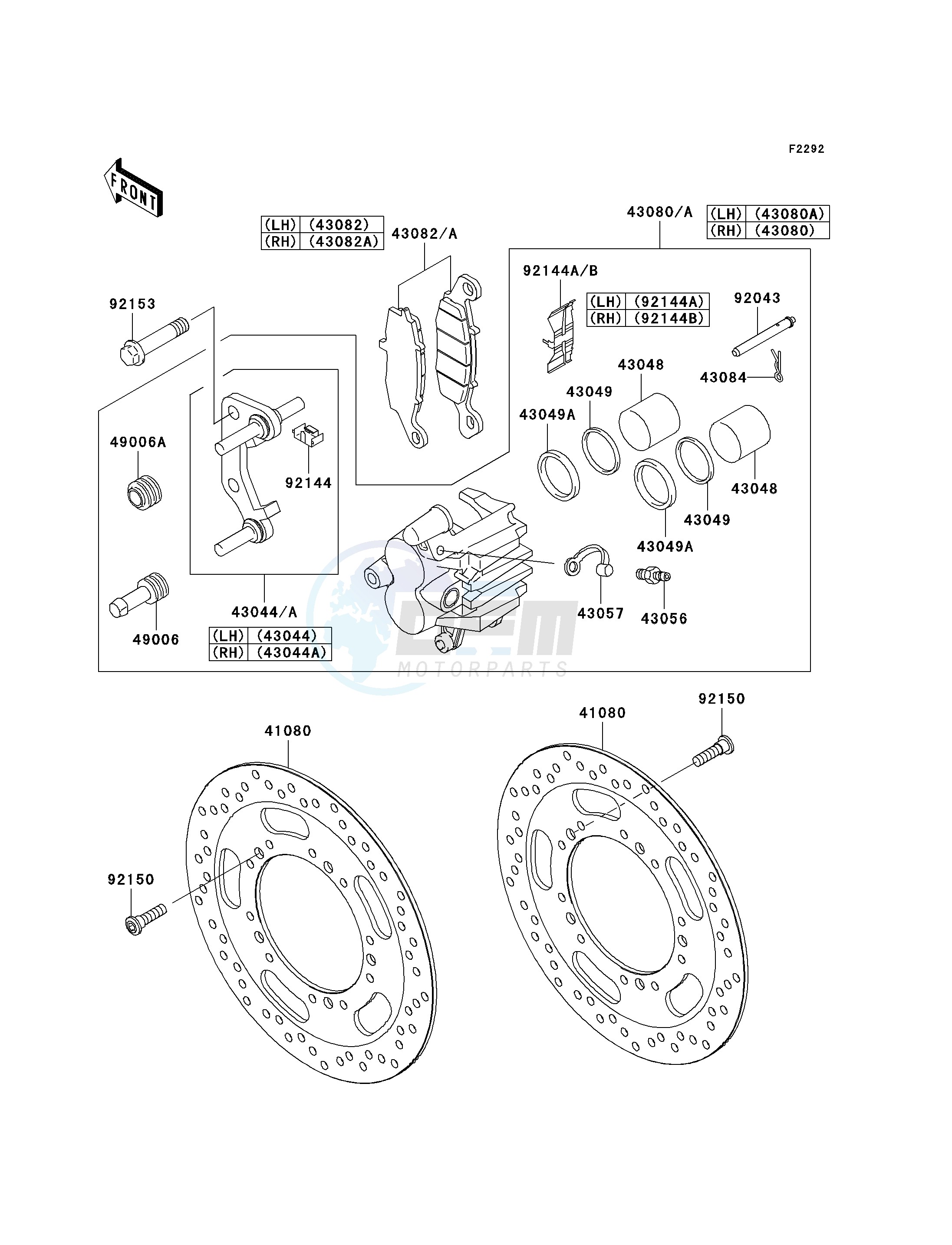 FRONT BRAKE blueprint