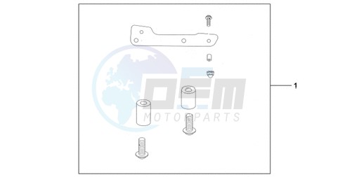 REAR SEAT BAG ATT KIT blueprint