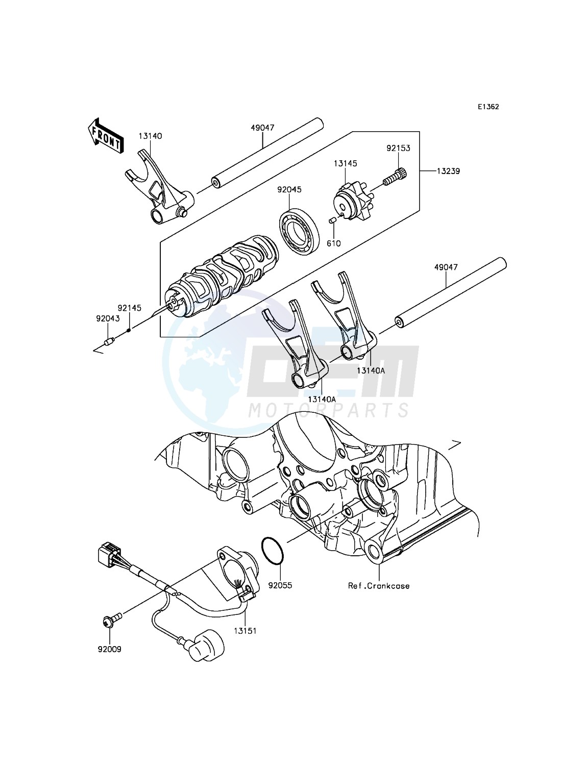 Gear Change Drum/Shift Fork(s) blueprint