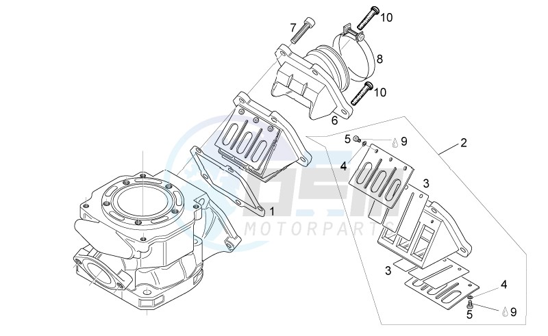 Carburettor flange blueprint