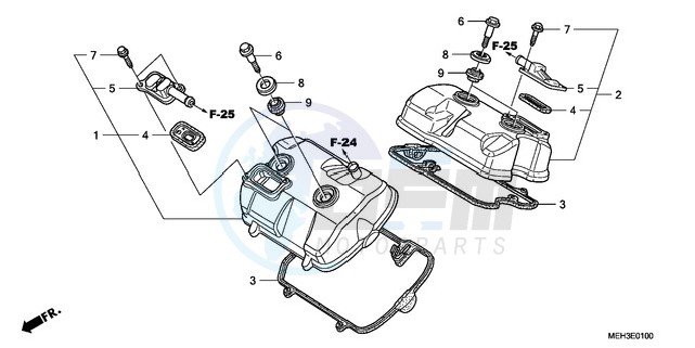 CYLINDER HEAD COVER blueprint