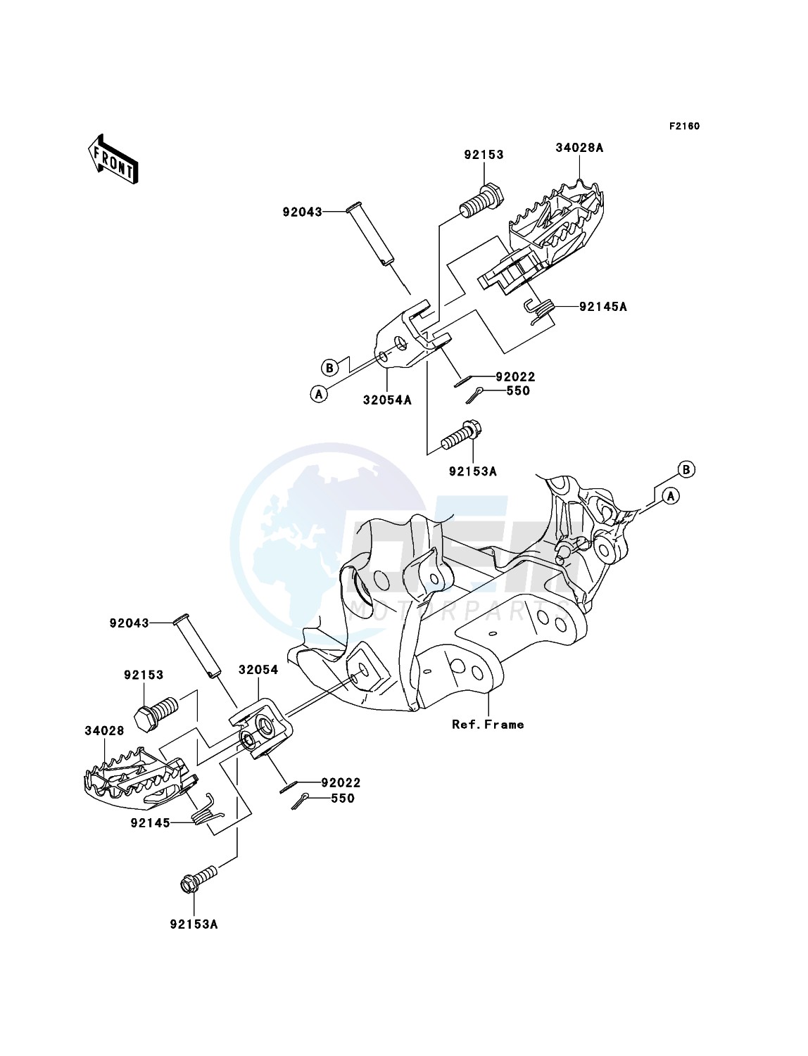 Footrests blueprint