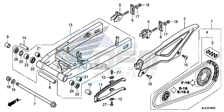 SWING ARM blueprint