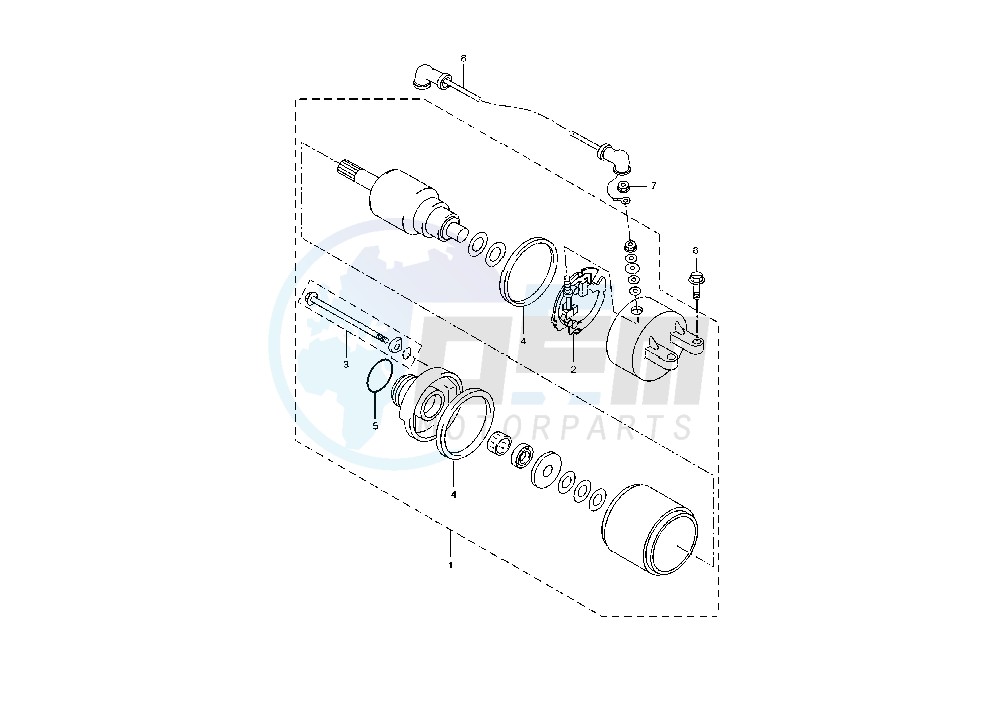 STARTING MOTOR image