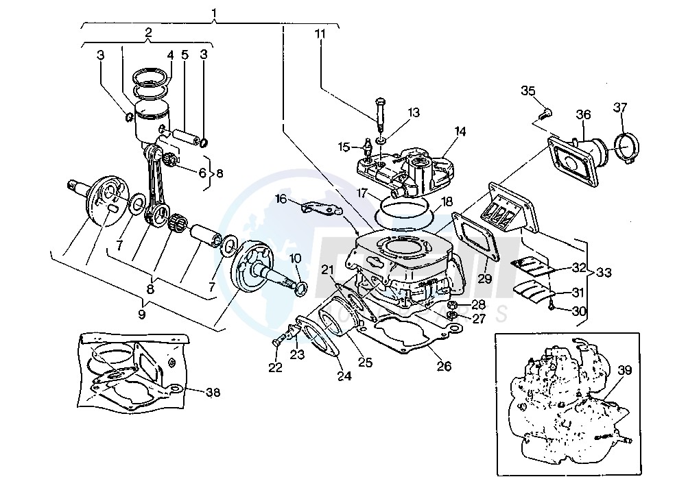 CRANKSHAFT-CYLINDER blueprint