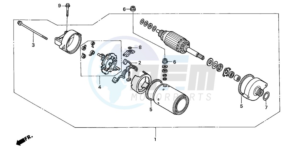 STARTING MOTOR blueprint