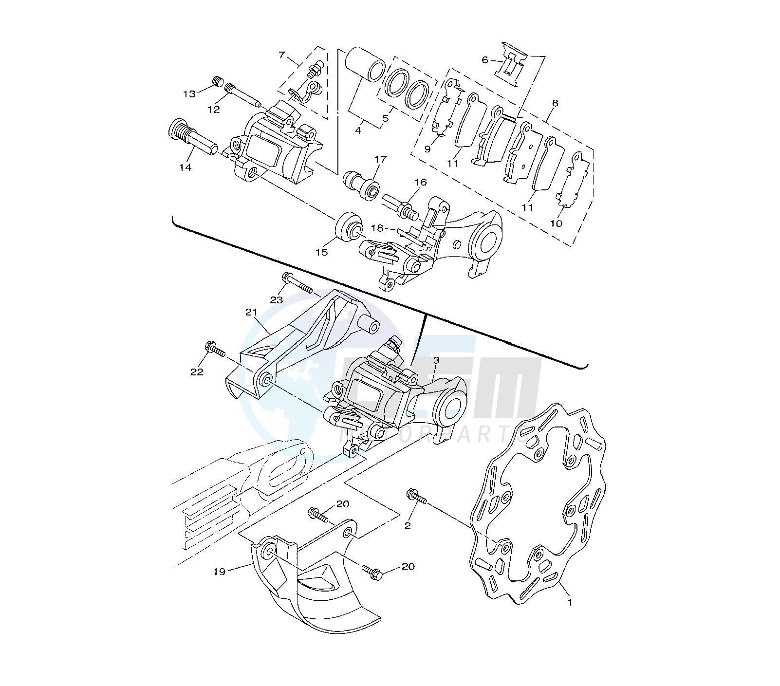 REAR BRAKE CALIPER image