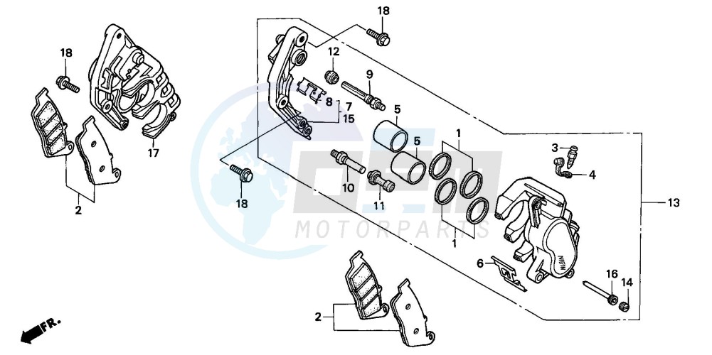 FRONT BRAKE CALIPER image