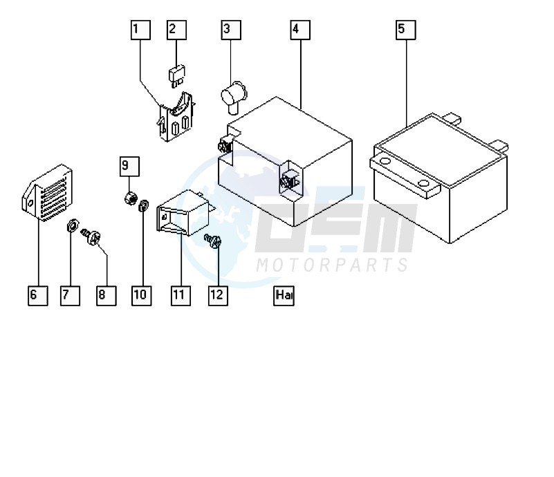 Electrical equipment blueprint