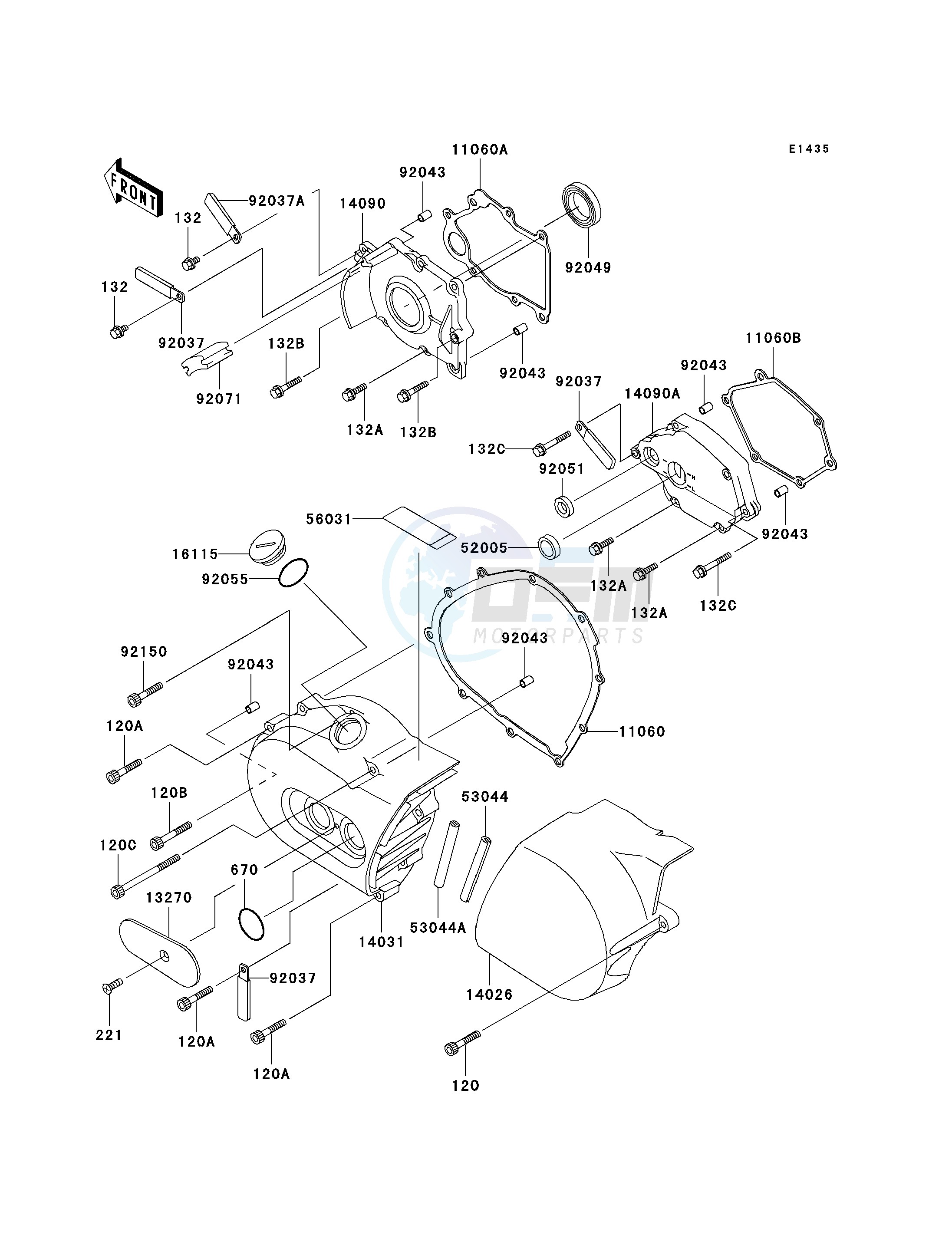 LEFT ENGINE COVER-- S- - image