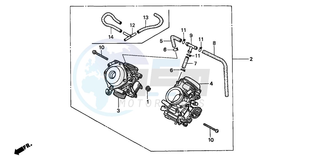 CARBURETOR (ASSY.) blueprint