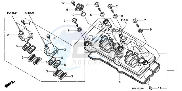 CYLINDER HEAD COVER blueprint