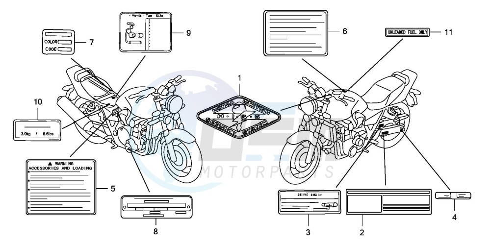 CAUTION LABEL (CB1300/A) blueprint