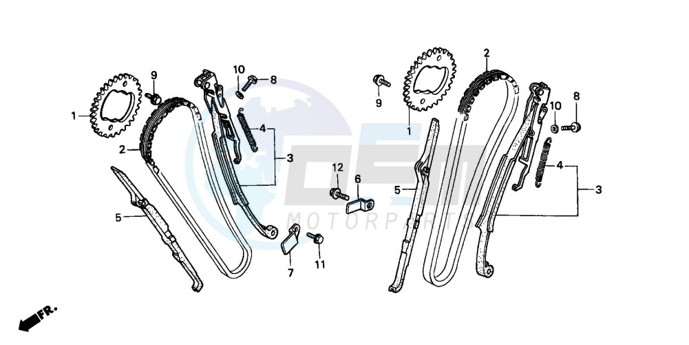 CAM CHAIN/TENSIONER blueprint