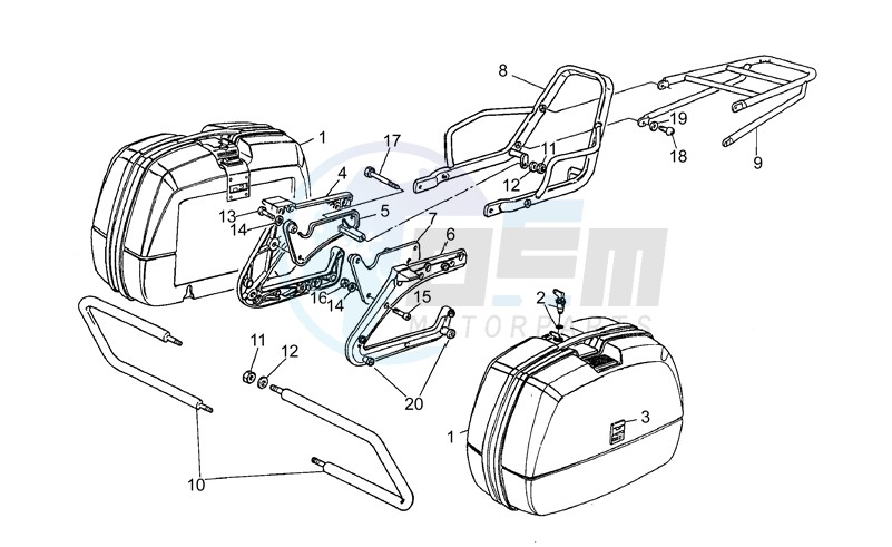 Saddlebags-rear bumper blueprint