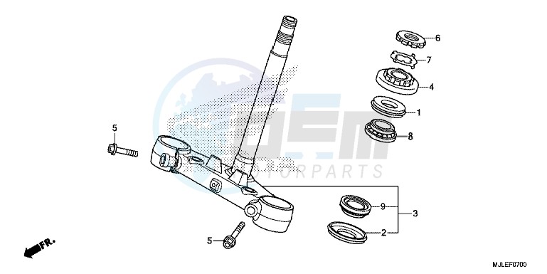 STEERING STEM blueprint