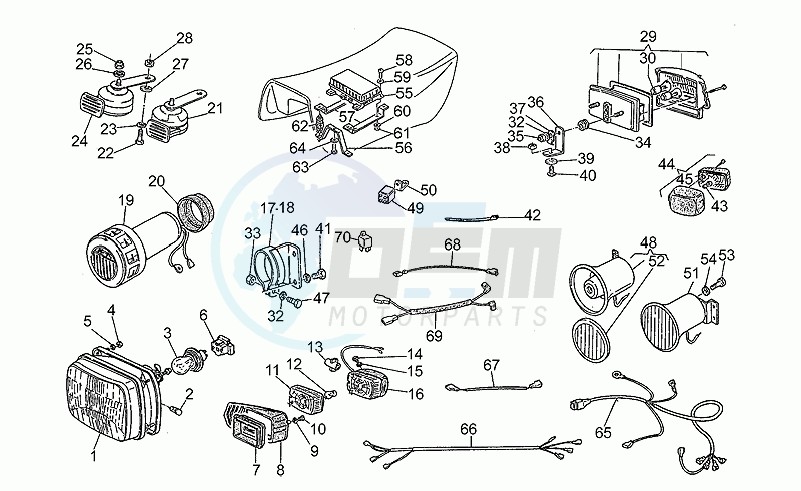 Headlight-horn blueprint