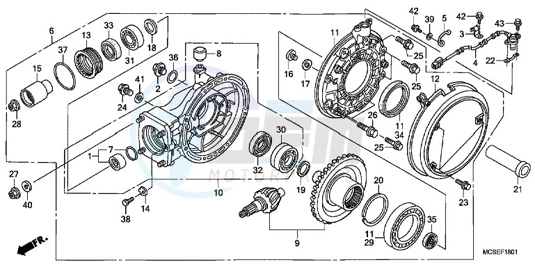 FINAL DRIVEN GEAR (ST1300A) blueprint