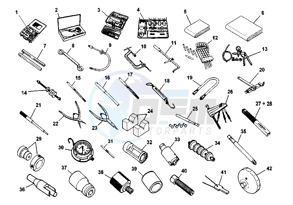 WORKSHOP SERVICE TOOLS blueprint