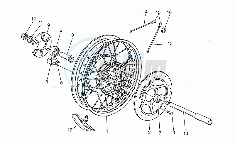 Rear wheel blueprint