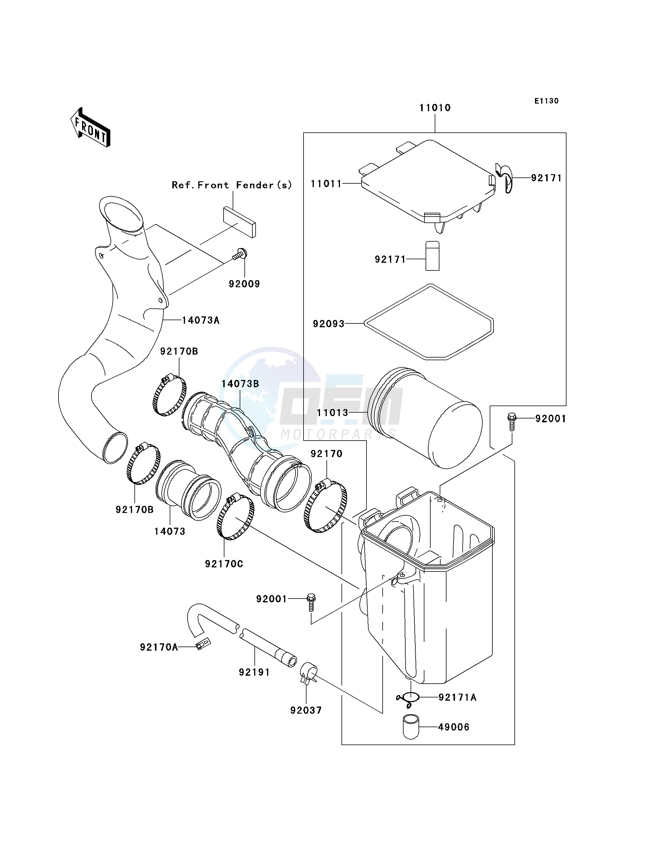 AIR CLEANER blueprint