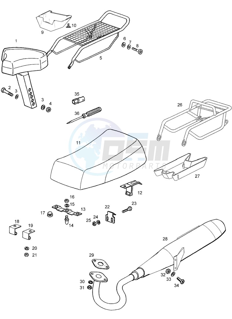 Seat-shields-exhaust blueprint
