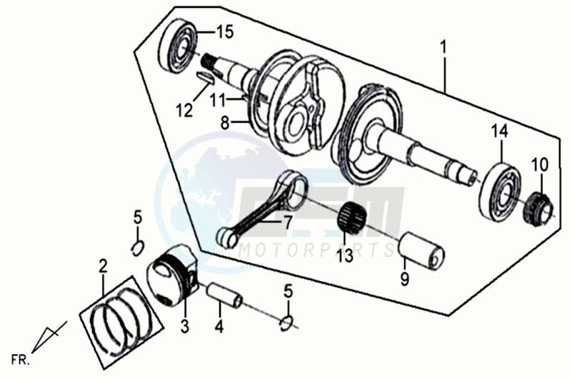 CRANKSHAFT / PISTON / PISTON RING image