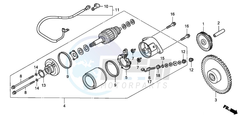 STARTING MOTOR (FES1253-5)(FES1503-5) image