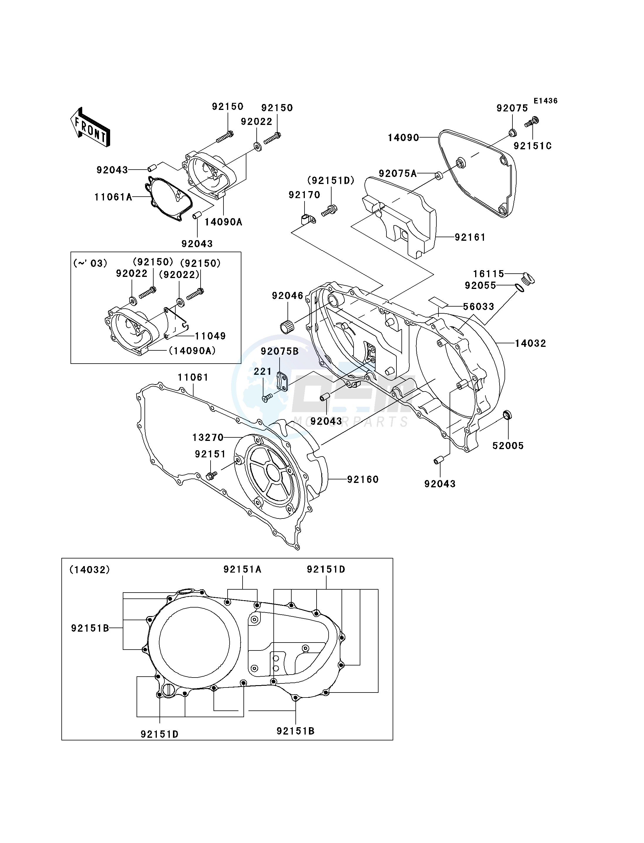 RIGHT ENGINE COVER-- S- - blueprint