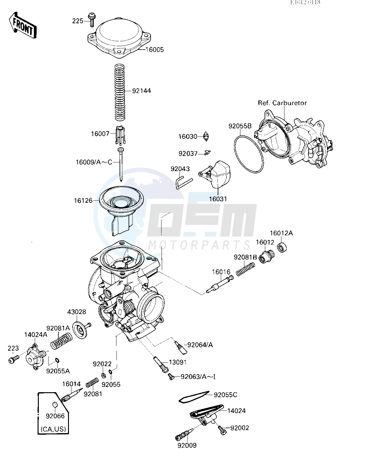 CARBURETOR PARTS blueprint