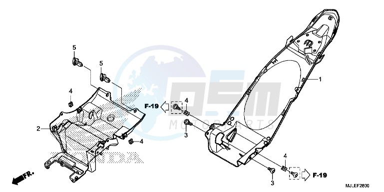 REAR FENDER blueprint