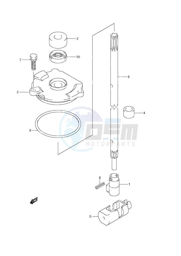 Clutch Rod C/R (S/N 680234 & Newer) blueprint