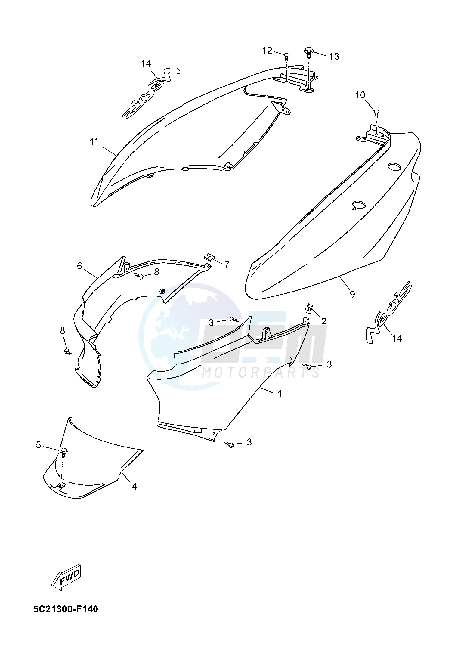 SIDE COVER blueprint