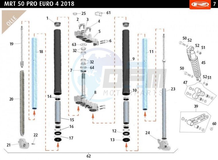 FRONT FORK OLLE blueprint