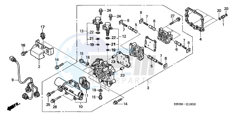 MAIN VALVE BODY blueprint