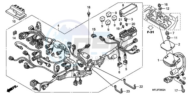 WIRE HARNESS (CBR1000RA) blueprint