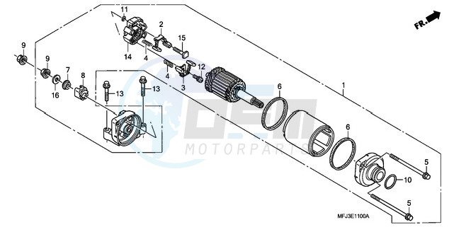 STARTING MOTOR image