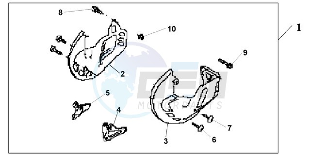 FRONT DISK COVER blueprint