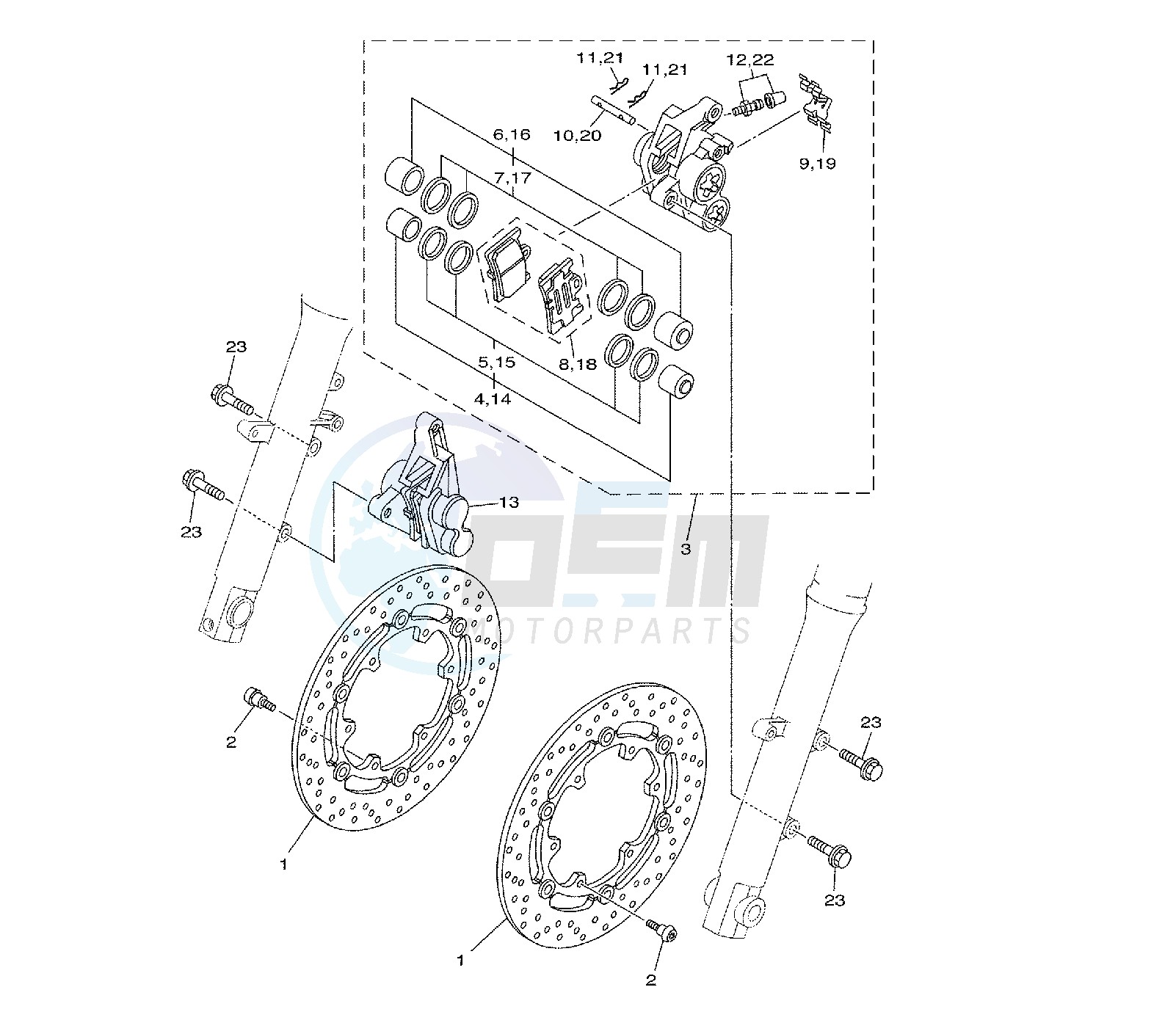 FRONT BRAKE CALIPER image