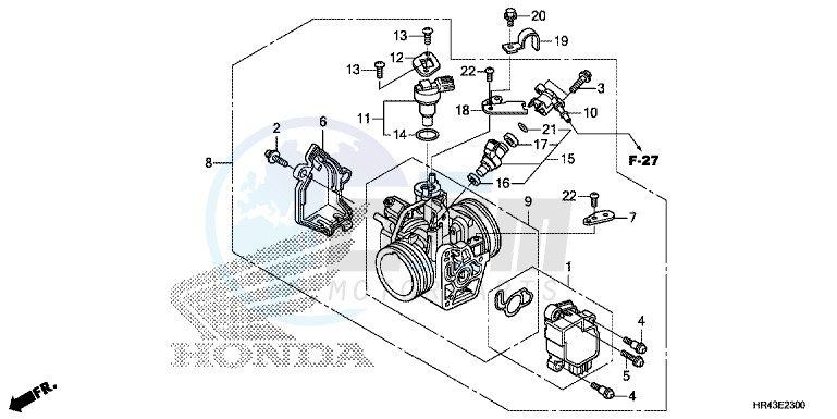 THROTTLE BODY blueprint