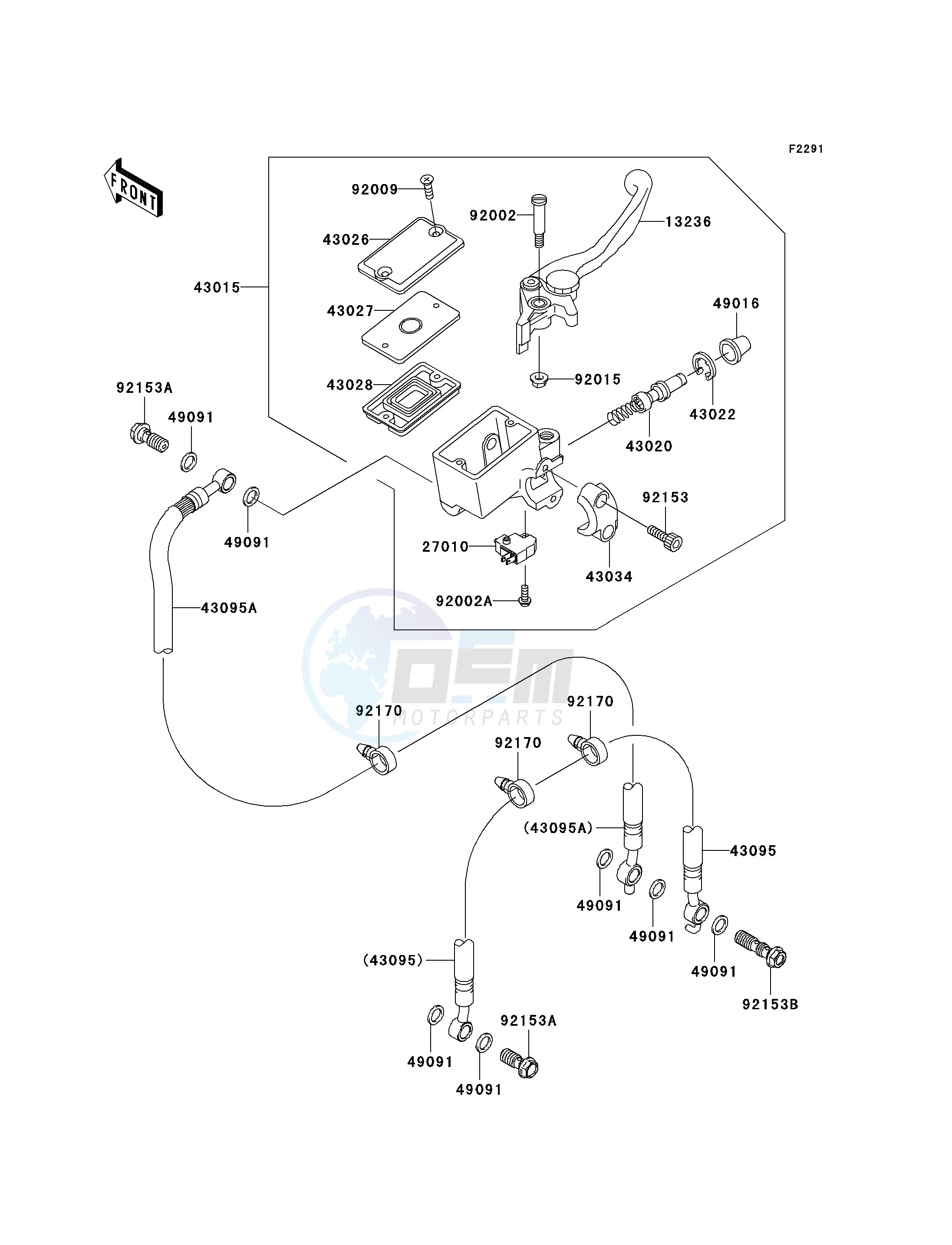 FRONT MASTER CYLINDER image