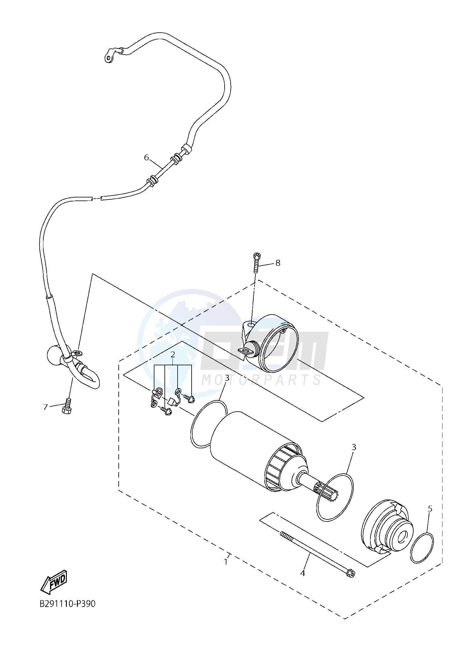 STARTING MOTOR blueprint