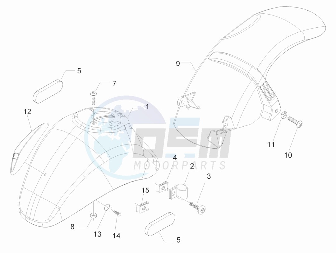 Wheel housing - Mudguard blueprint