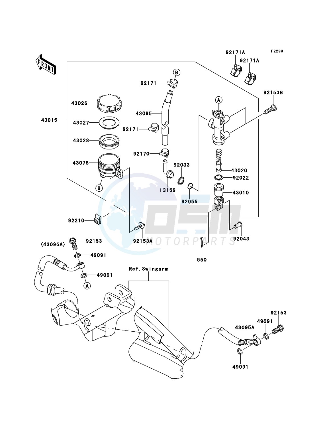 Rear Master Cylinder blueprint