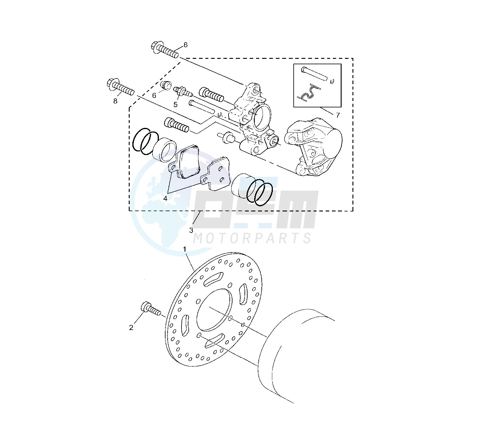 REAR BRAKE CALIPER image