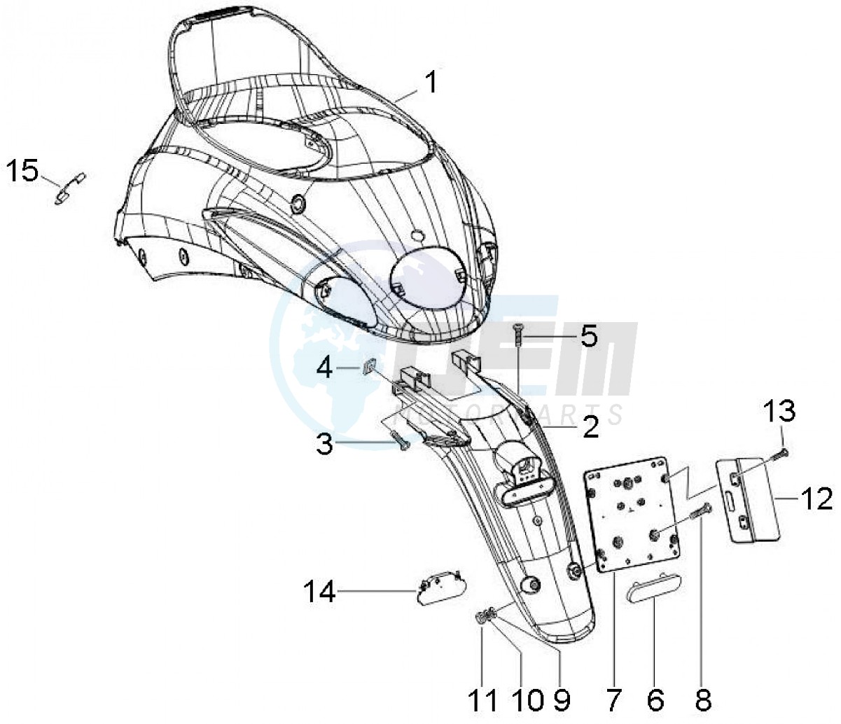 Rear fairing (Positions) image