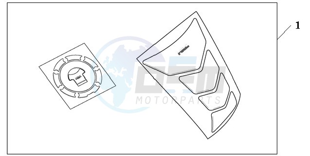 TANKPAD / FUEL LID COVER blueprint